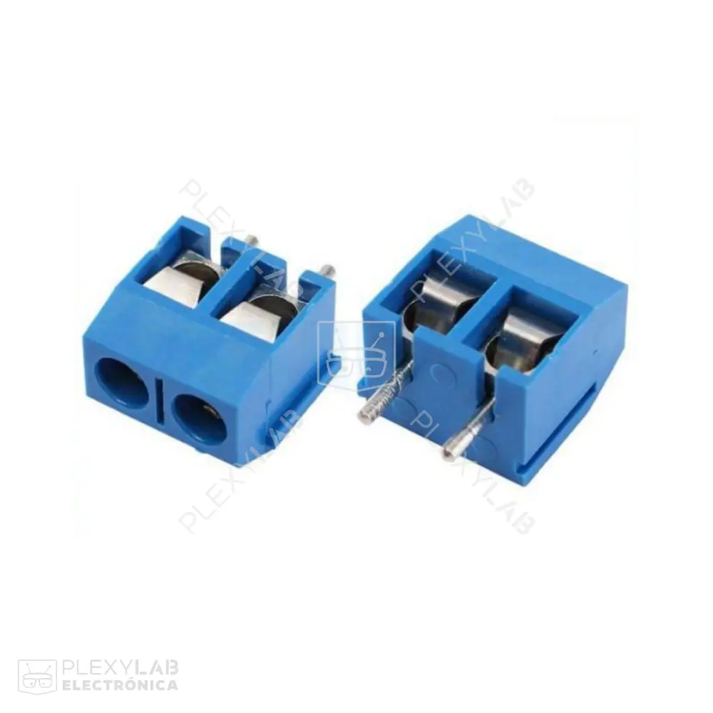 Bornera KF301 para PCB, color azul, separación 5.08 mm