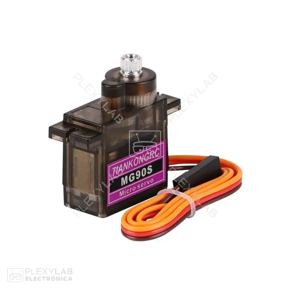 MG90S Micro servomotor de 2.5 kg/cm engranajes de metal y plástico