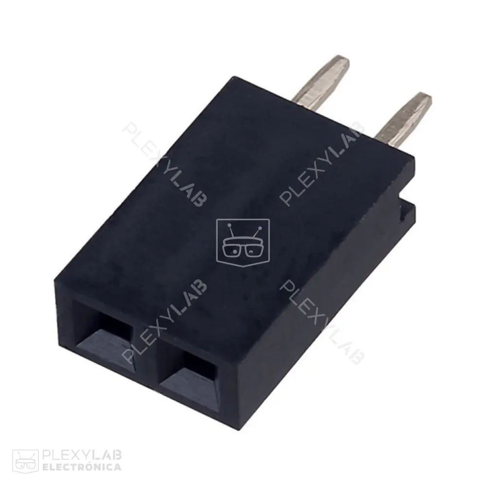 Peineta header hembra simple, separación 2.54 mm (1x2 a 1x40)