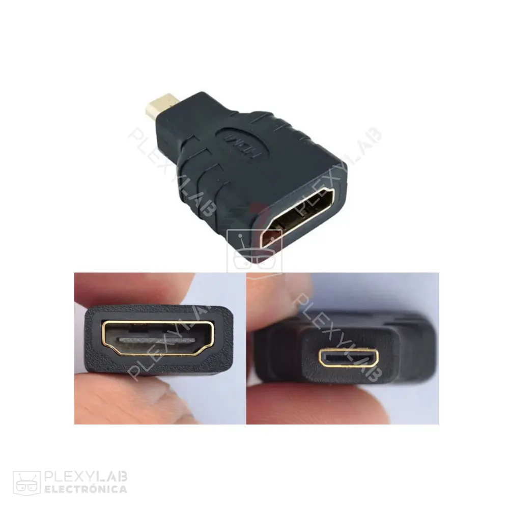 Adaptador micro HDMI a HDMI para cámara, compatible con Raspberry Pi 4 y otros