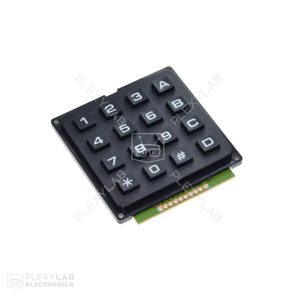 Teclado matricial 4X4 con botones plásticos