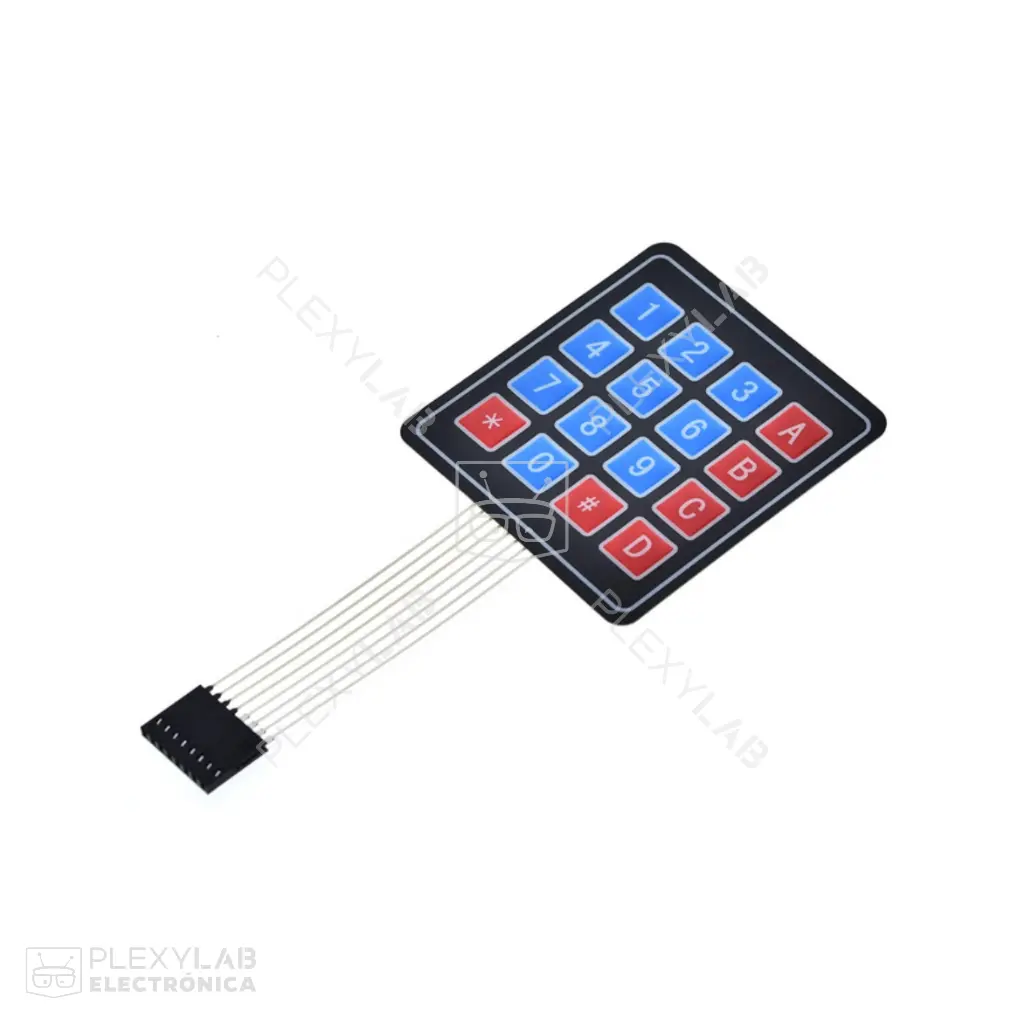 Teclado matricial 4X4 de membrana