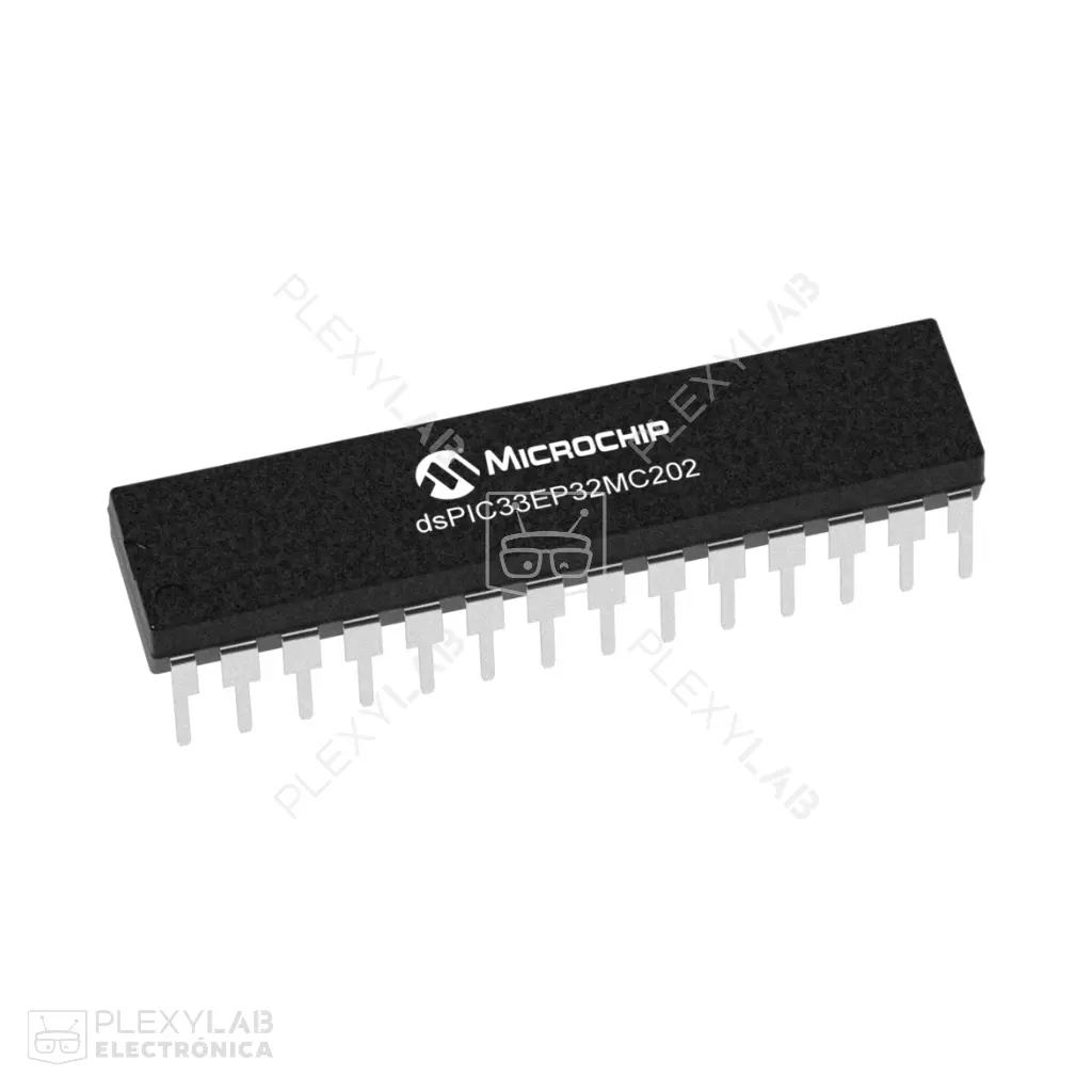 Microcontrolador dsPIC33EP256MC202-I/SP, encapsulado DIP-28
