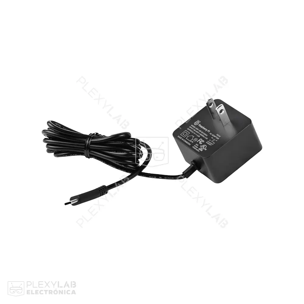Fuente, cargador oficial para Raspberry Pi 4B, 5.1V 3A