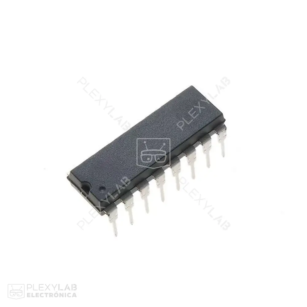 Circuito integrado 74LS175 Flip Flop cuádruple tipo D