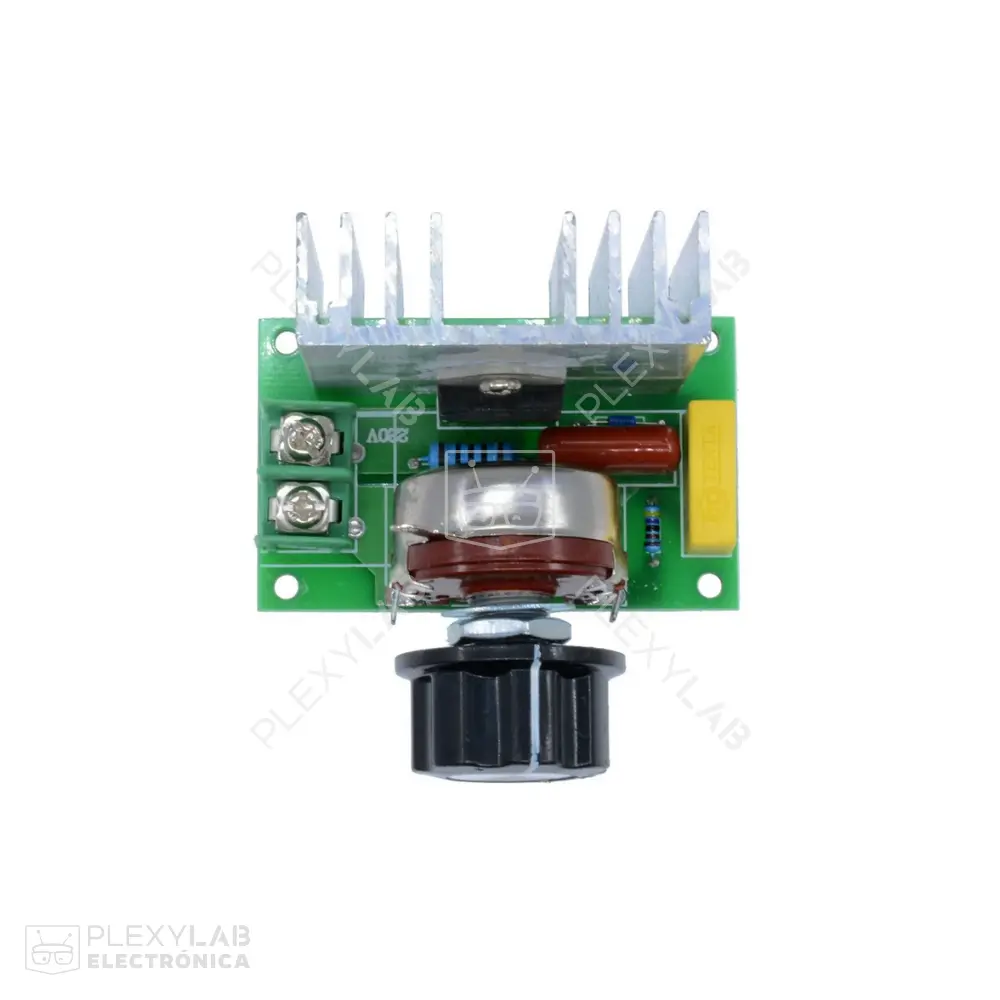Módulo regulador de voltaje AC por SCR Dimmer 100/220 VAC de 4000W