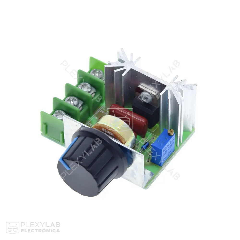 Módulo regulador de voltaje AC por SCR Dimmer 50-220 VAC 2000W