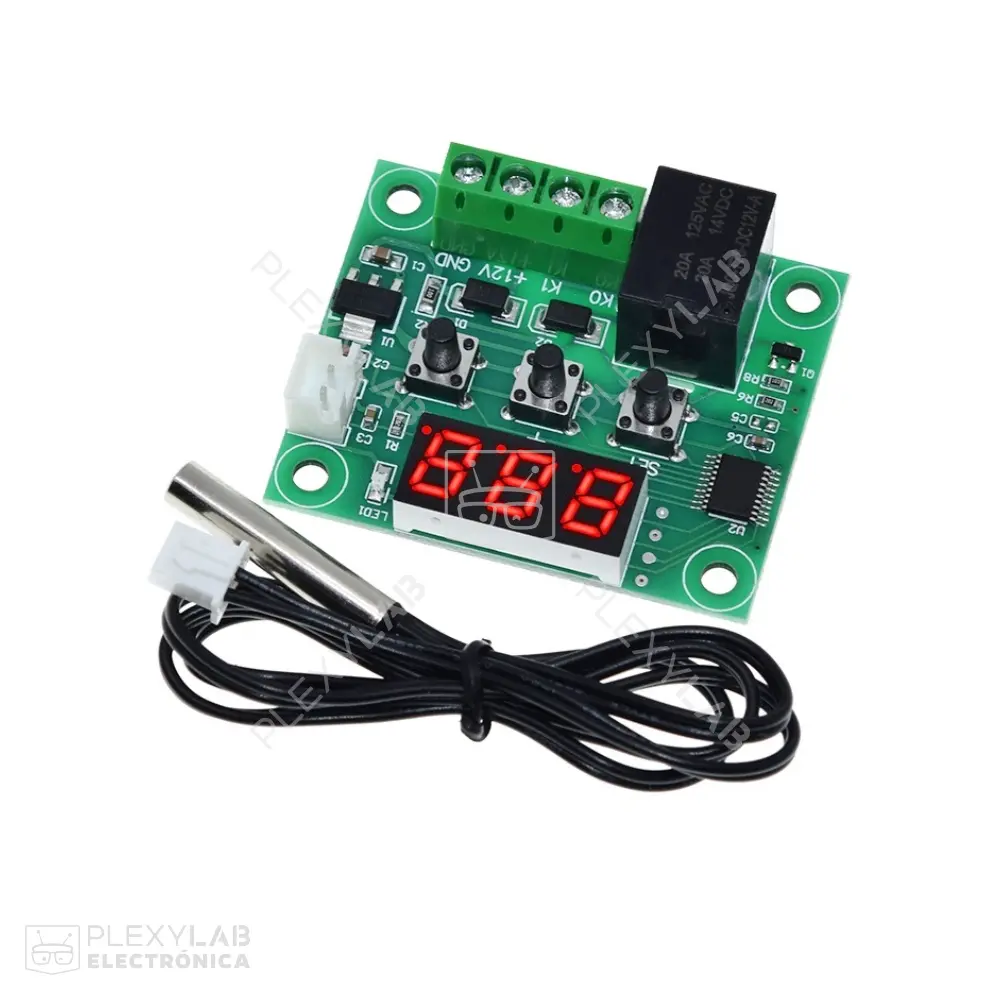 Módulo termostato W1209 12 VDC incubadora para Arduino