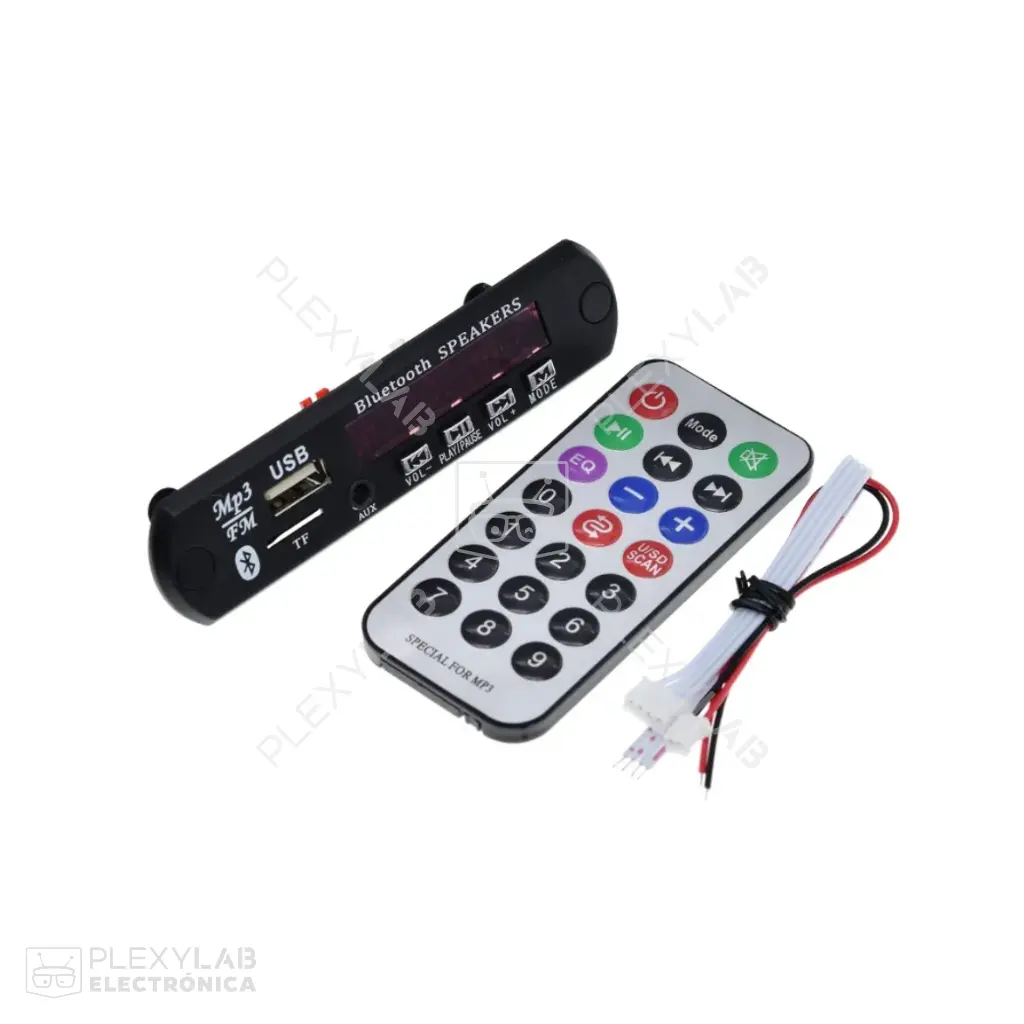 Módulo MP3 Bluetooth XLX-1016T Car Audio 12V FM Radio USB con control remoto
