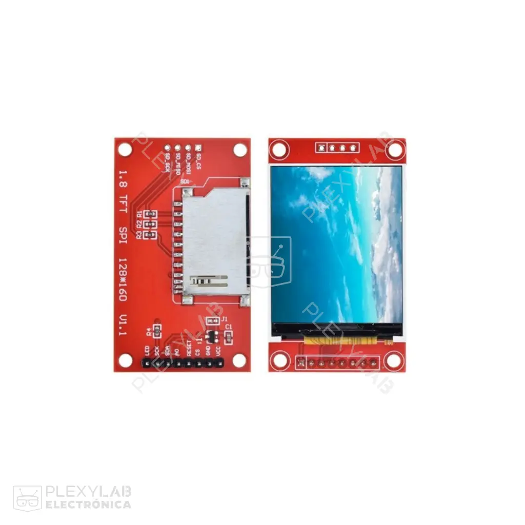 Pantalla LCD TFT de 1.8" ST7735S de 8 pines Arduino