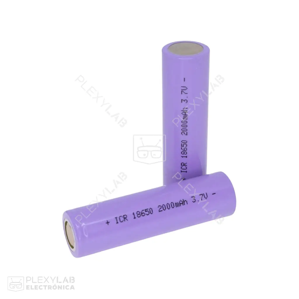 18650 Pila batería de litio genérica de 3.7V de 2000 mAh