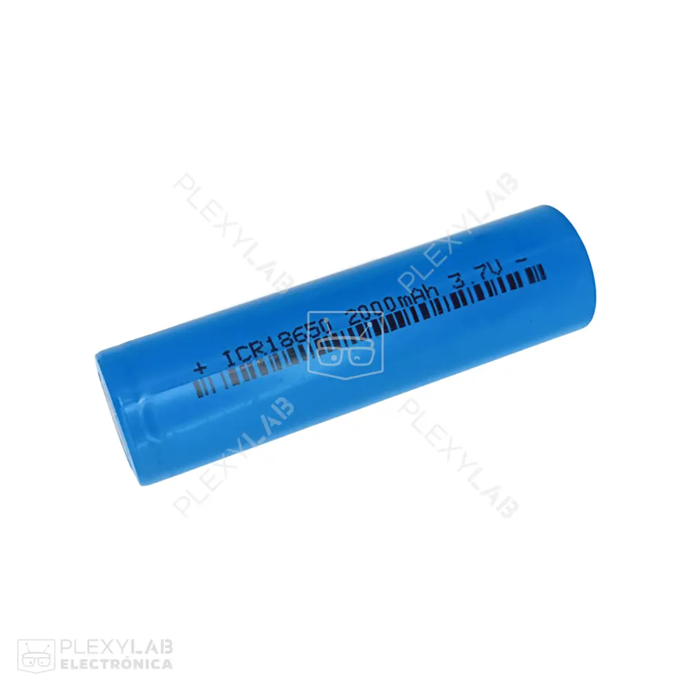 18650 Pila batería de litio genérica de 3.7V de 2000 mAh