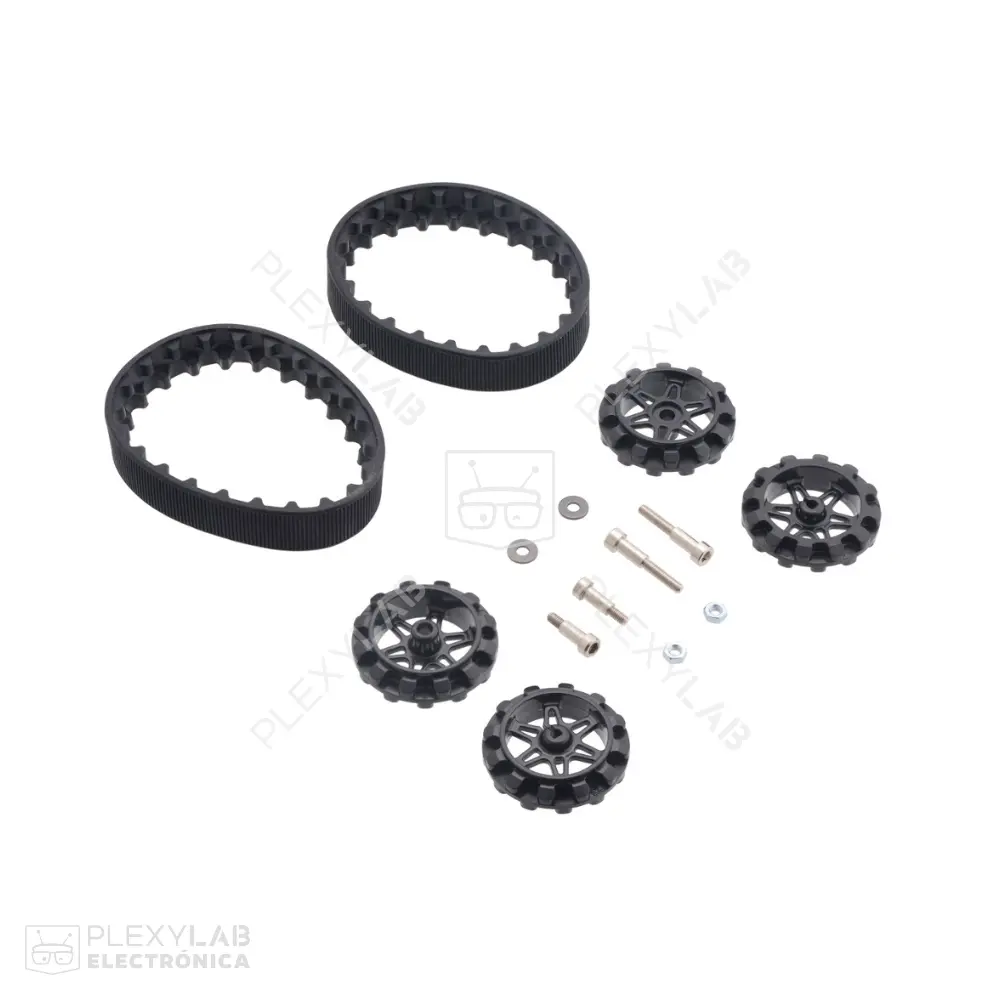 Kit de rueda de oruga, Pololu 22T Track Set, 22 dientes