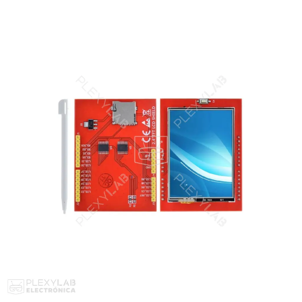 Módulo shield tarjeta de expansión pantalla táctil LCD TFT de 2.4" para Arduino UNO y MEGA