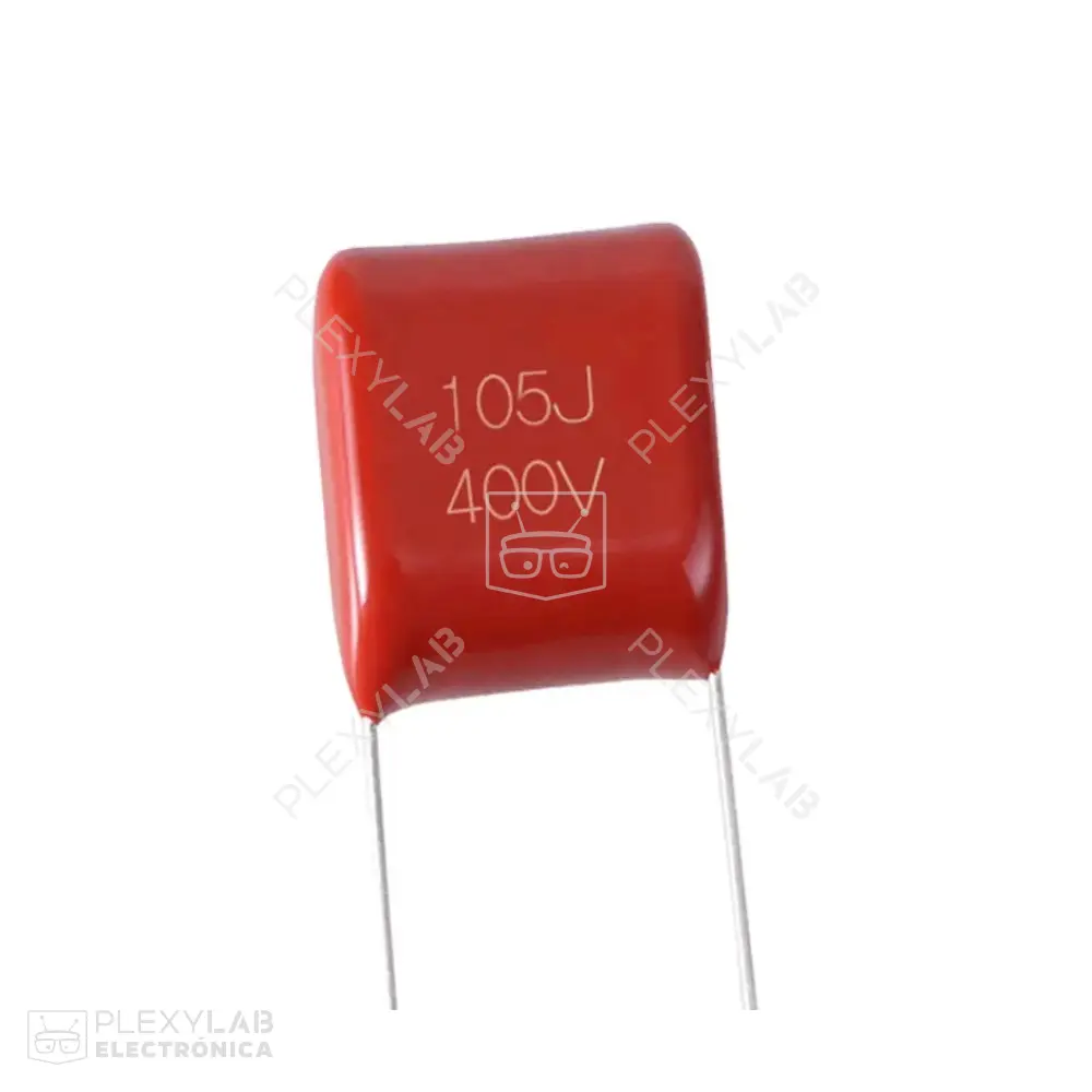 Capacitor de poliéster de 1uF 400V código 105