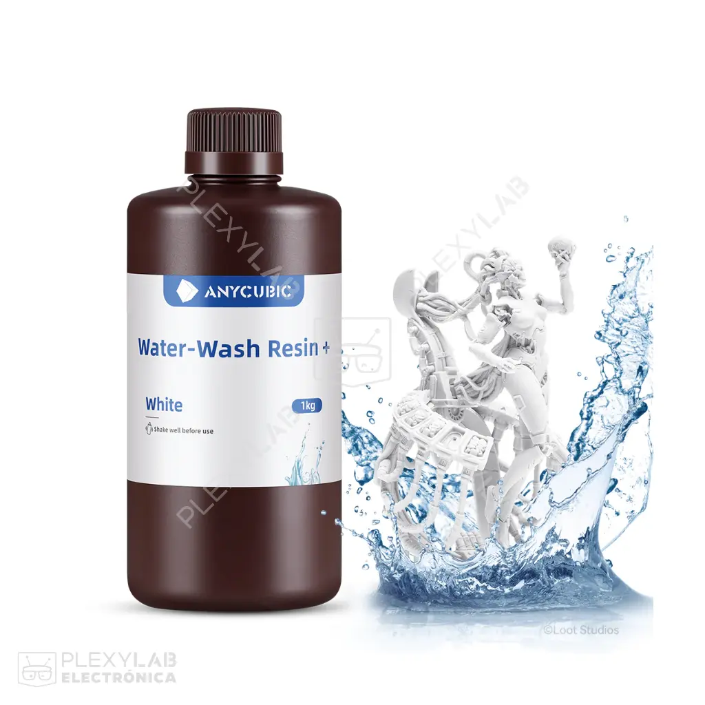 Resina Anycubic Water-Wash 2.0 UV 405 nm de 1 kg