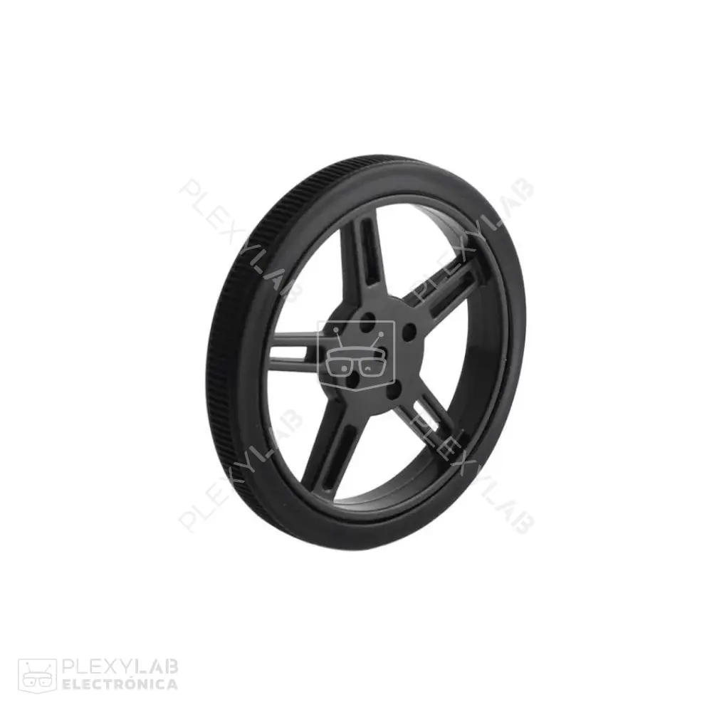 Rueda, llanta 5908 de silicón con eje para servomotor
