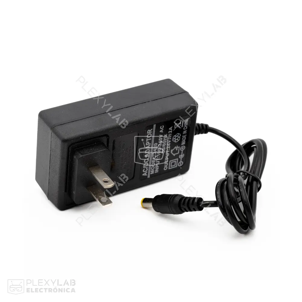 Fuente de alimentación de 24V 2A, plug de 5.5/2.1mm, compatible con jack de Arduino