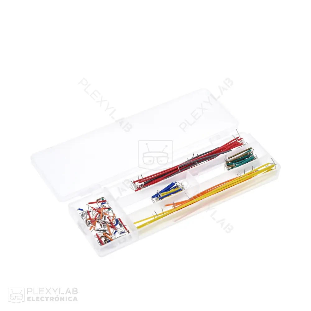 Cables jumper para protoboard, caja con 140 unidades, varios tamaños