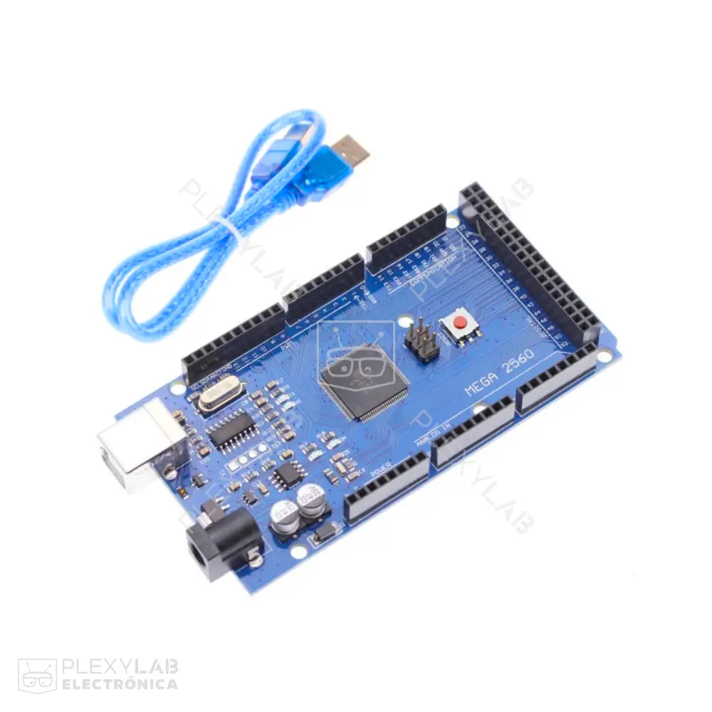 Arduino MEGA 2560 R3 con chip ATmega2560 y driver CH340 (Incluye cable)