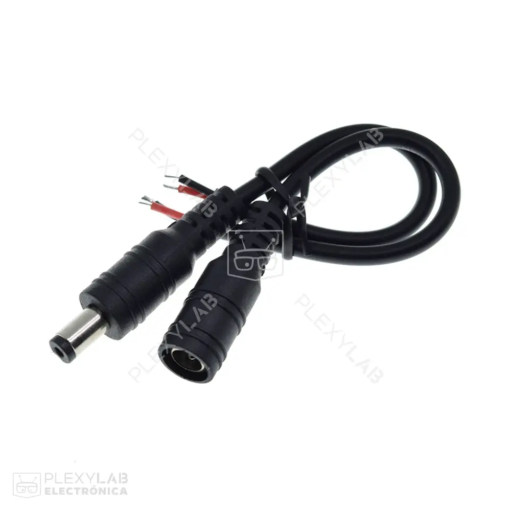 Cable con conector Plug de 5.5x2.1 mm