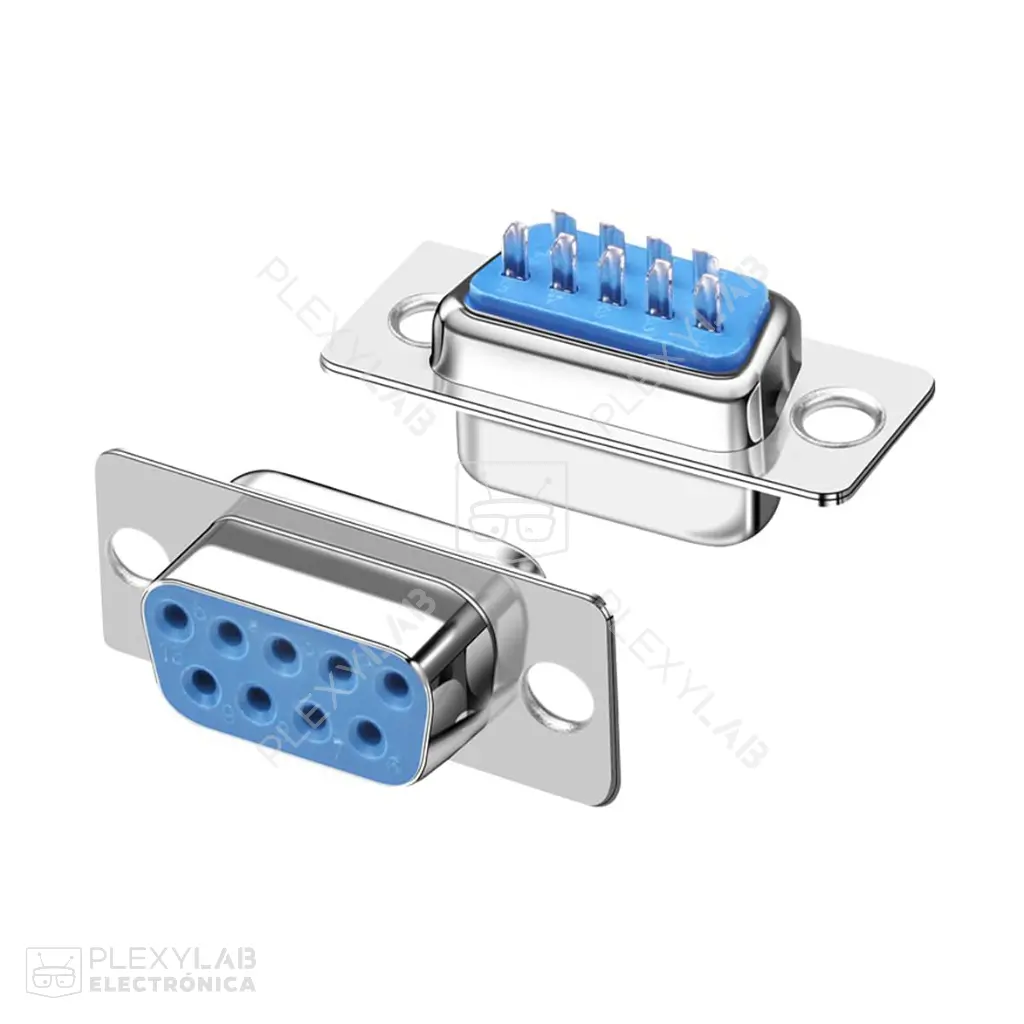 Conector DB9 hembra para interfaz serial RS-232