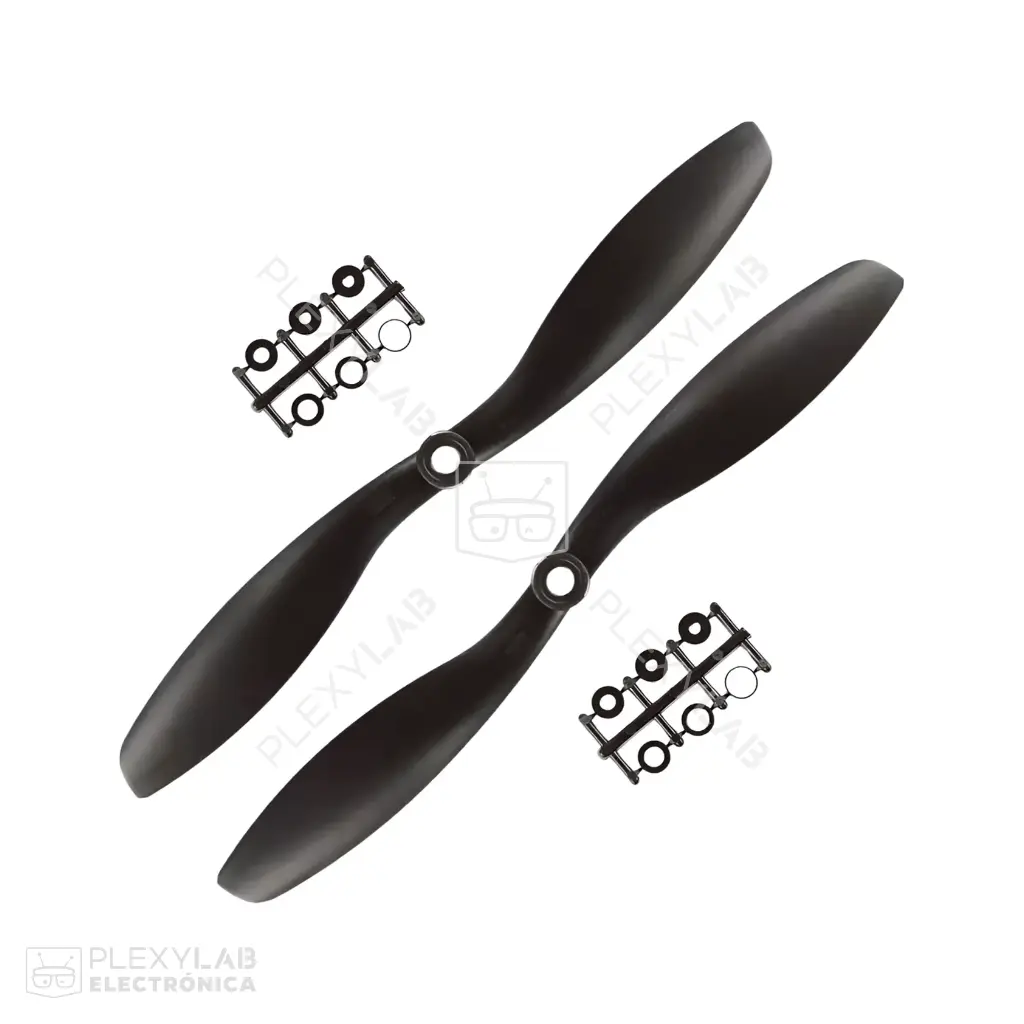 Par propela hélice 1045 CW CCW, positiva y negativa, sentido horario y antihorario, hélice de plástico para drones