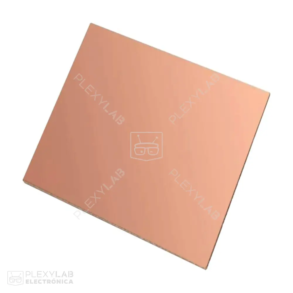 Placa fenólica (baquelita) para PCB, un lado, 100x100 mm