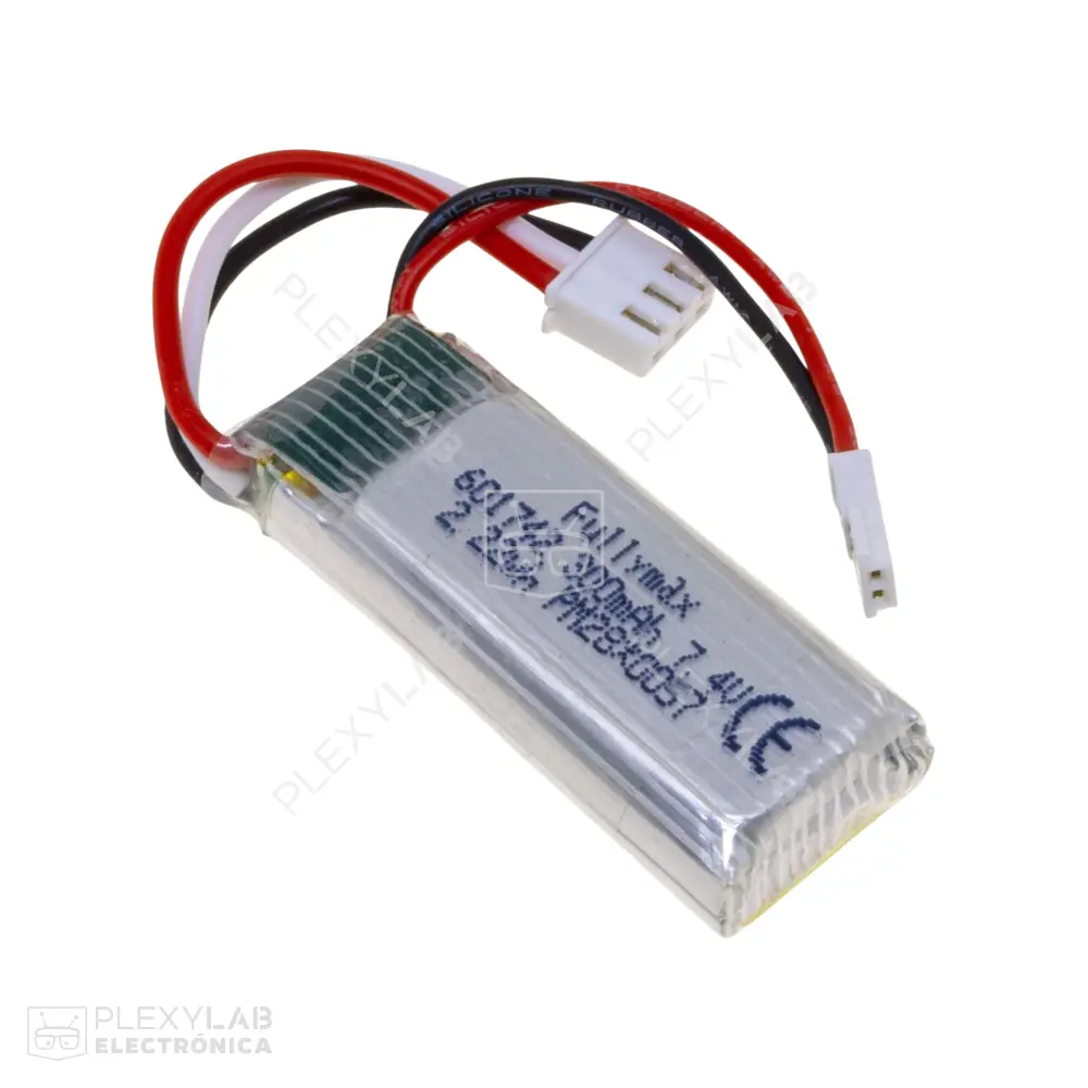 601742-2S 300mAh 2S 7.4V 20C 2.22Wh Batería Lipo Litio de 2 celdas conector MOLEX 51005