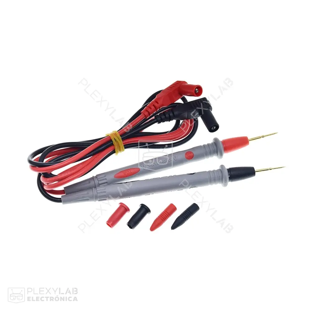 Par de puntas para multímetro CAT III de 10A