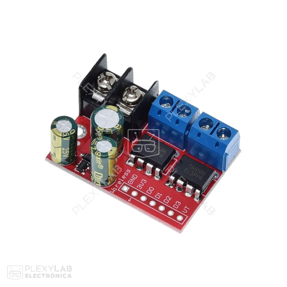 ZK-5AD Módulo driver dual TA6586 de 5A 3V-14V para control de motores DC