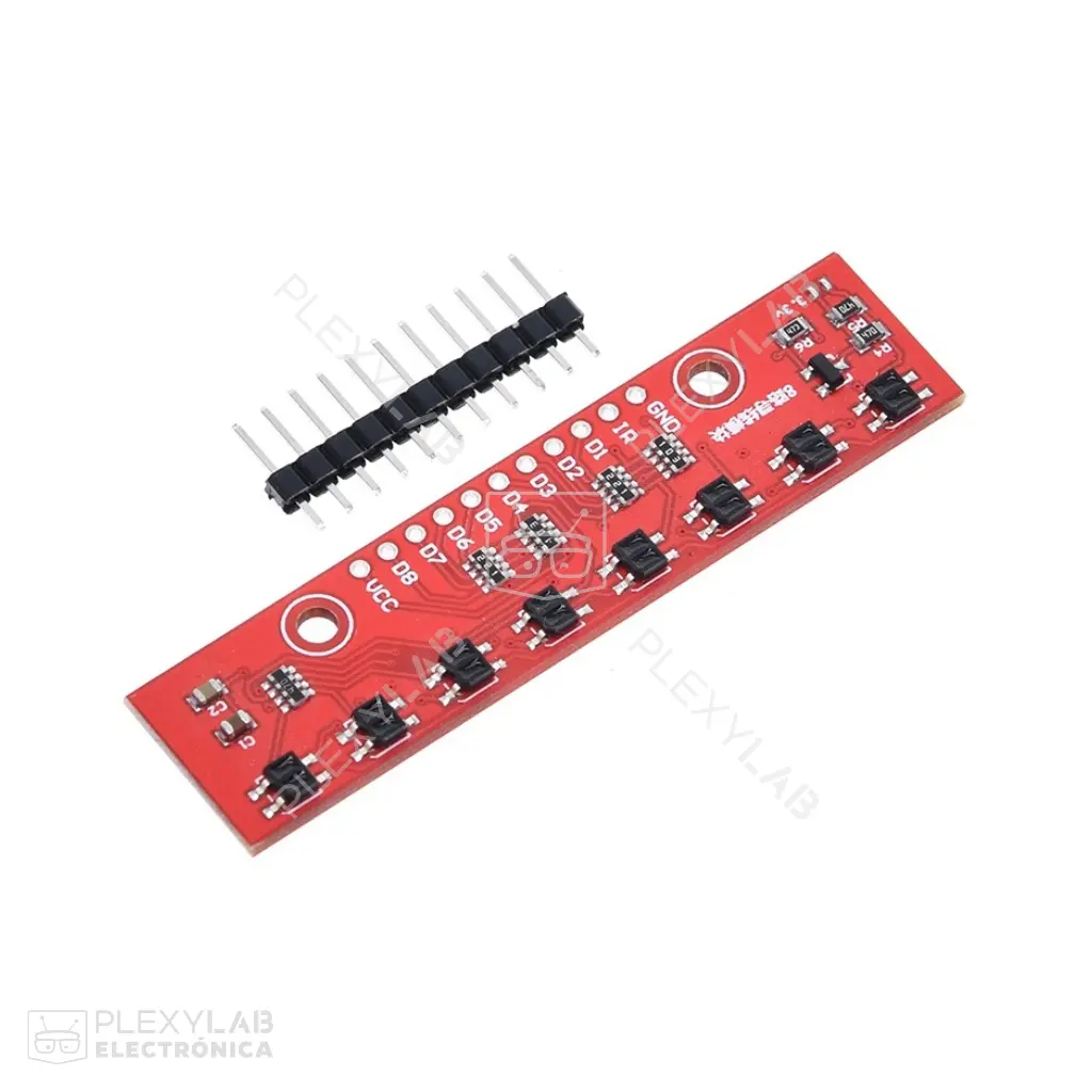 Sensor infrarrojo de 8 canales - similar QTR-8A de Pololu