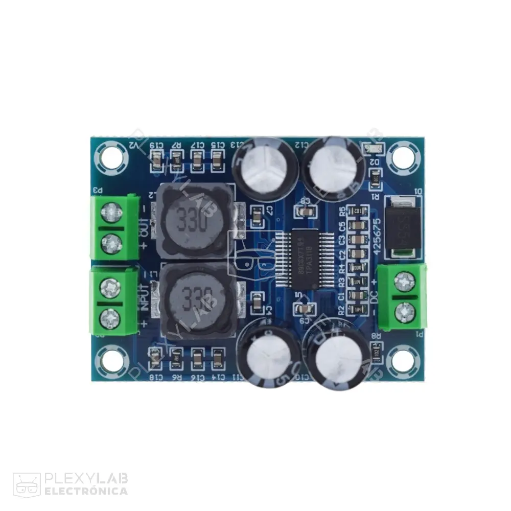 XH-M311 Módulo mini amplificador mono de audio TPA3118 60W con conectores