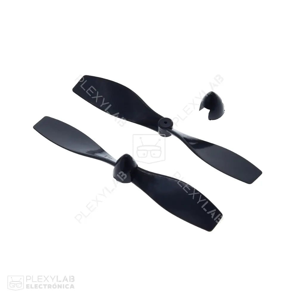 Par de hélices de 5mm color negro