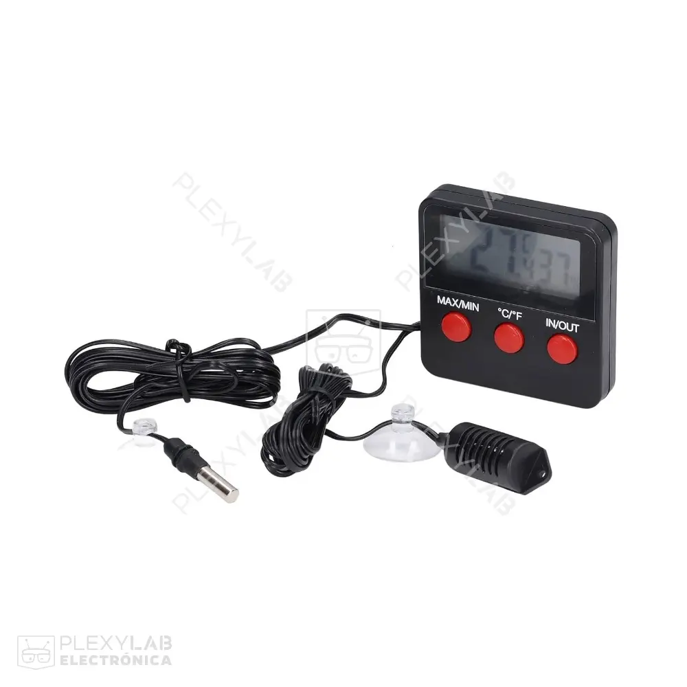 Termohigrómetro termómetro higrómetro digital DTH-74 con pila