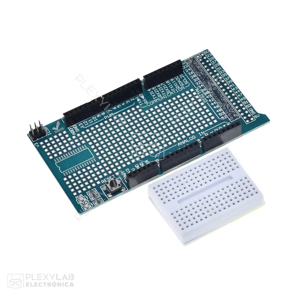 Módulo protoshield tarjeta de expansión para Arduino Mega 2560 con protoboard SYB-170 