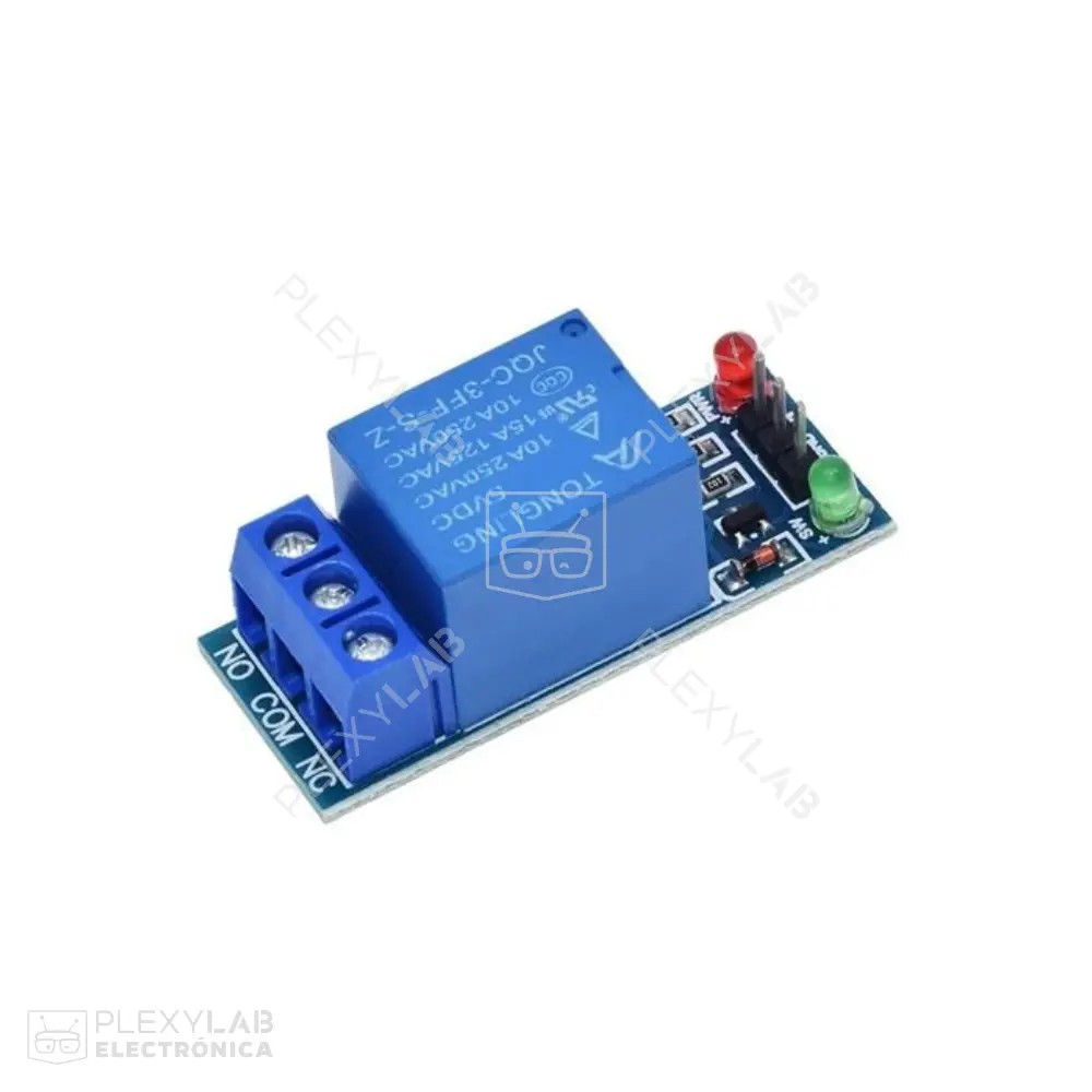 Módulo relé de 5V 1 canal con optoacoplador y LEDs