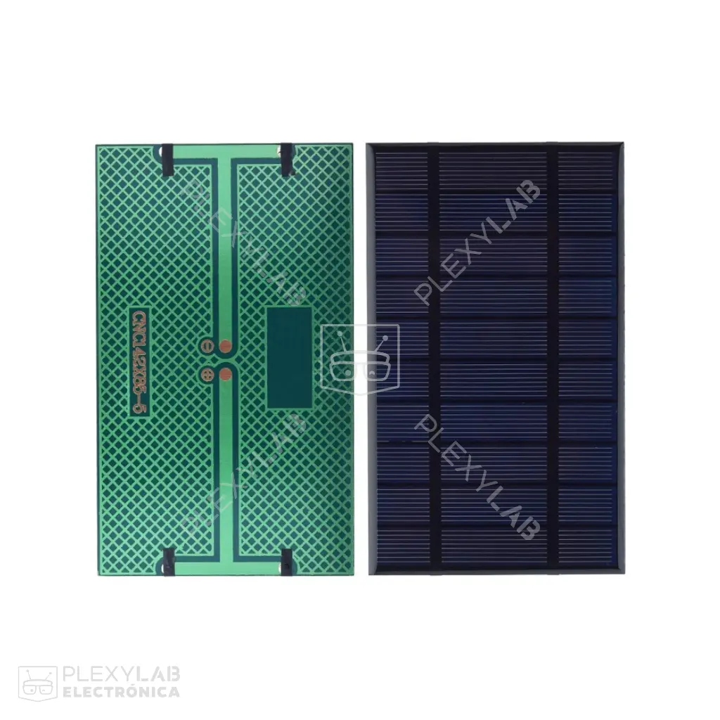 Panel Solar de 5V 2W 400mA policristalino de 142x85 mm 