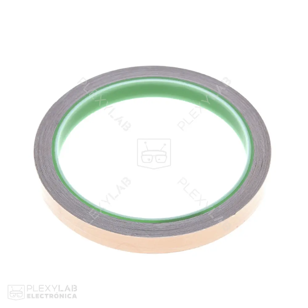 Cinta conductora de cobre adhesiva de 10mmx10m 