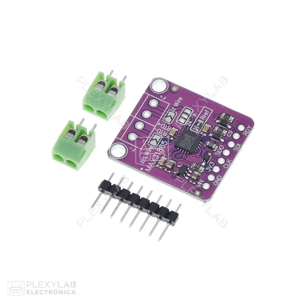 MAX31865 Módulo acondicionador para sensores RTD PT100 - PT1000 