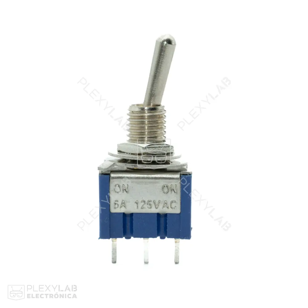 Toggle Switch - Ojo de cangrejo 2 posiciones 6A 125VAC MTS-102 - DPDT ON-ON