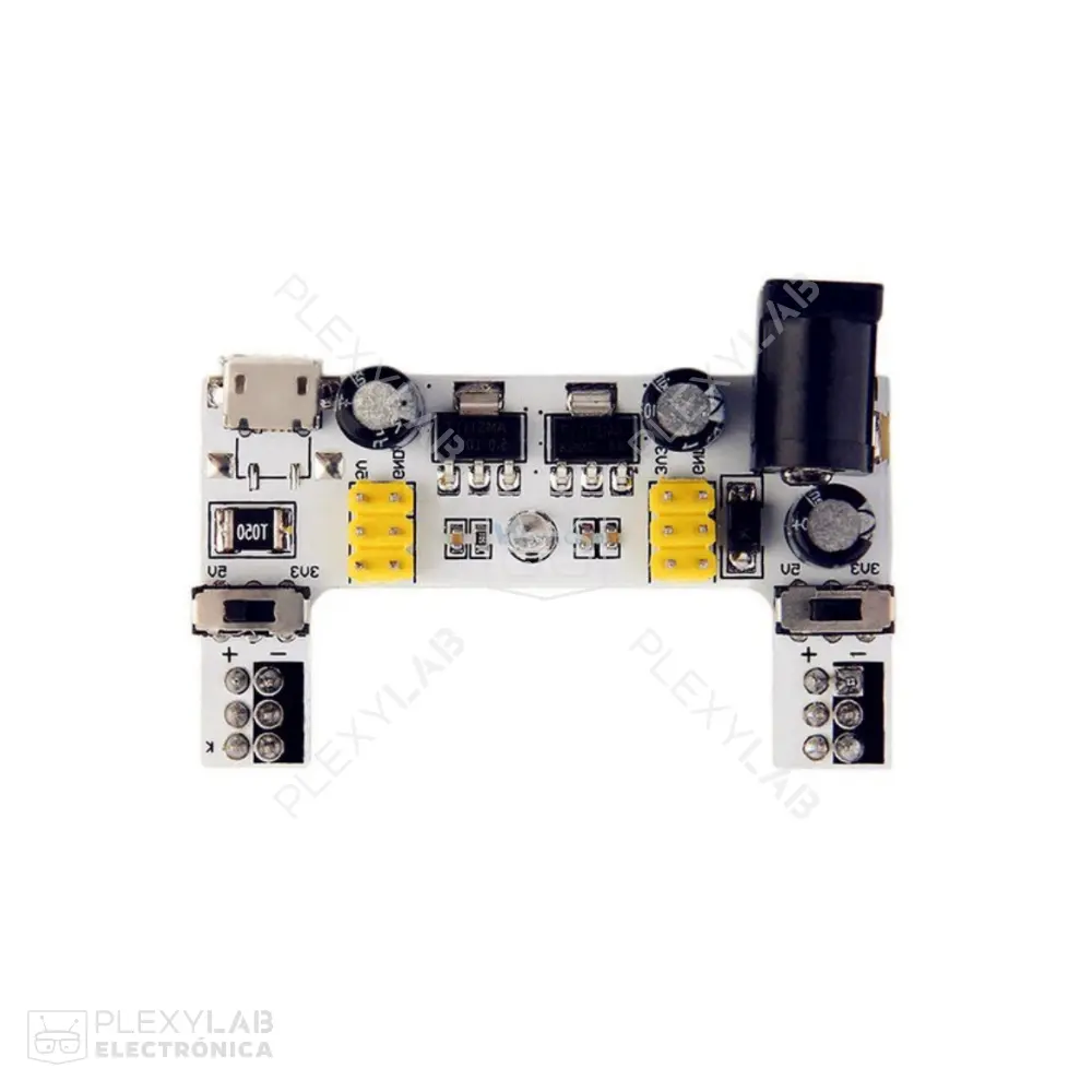 Módulo fuente para protoboard MB-102 de 3.3V y 5V