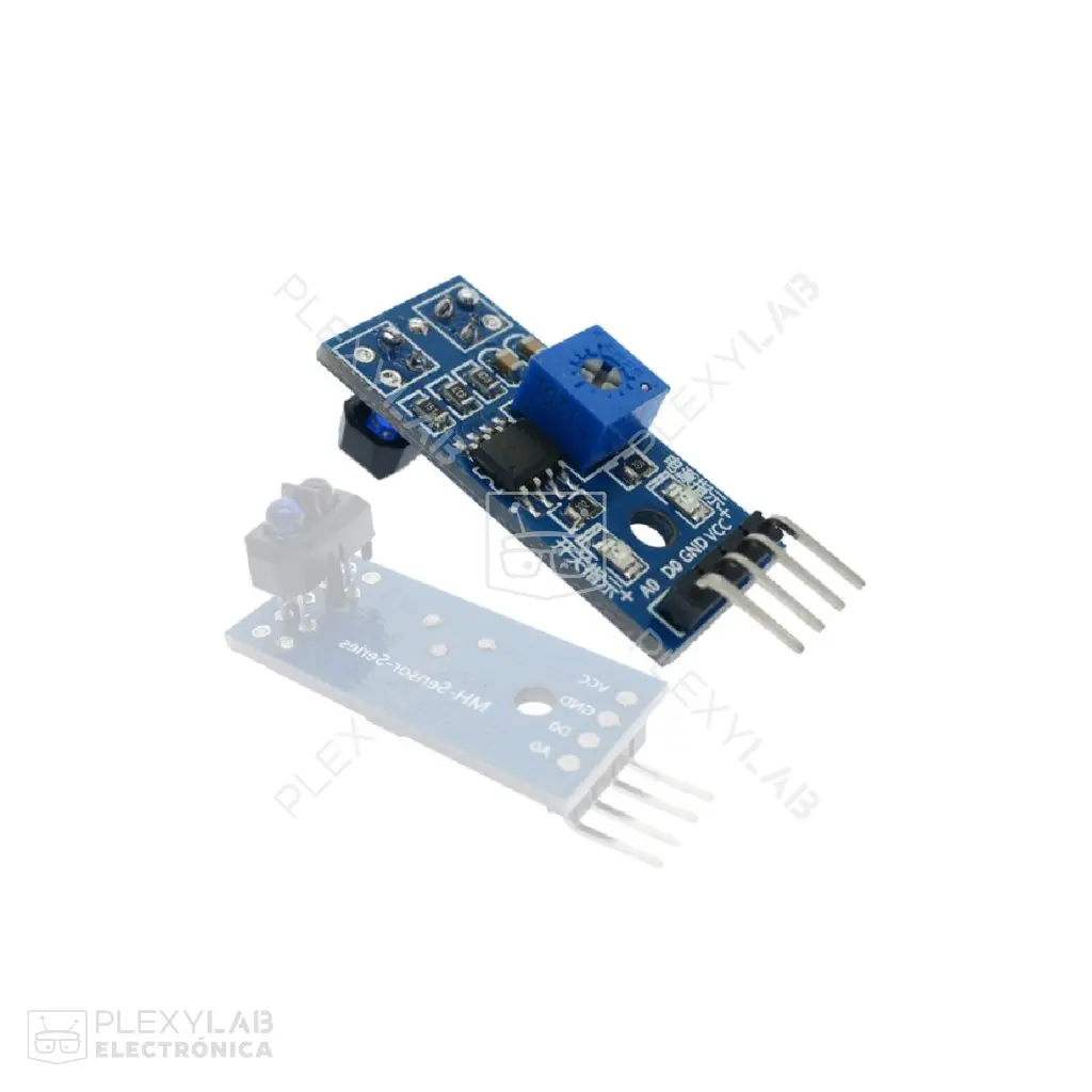Módulo sensor infrarrojo TCRT5000 seguidor de línea KY-033 | PLEXYLAB