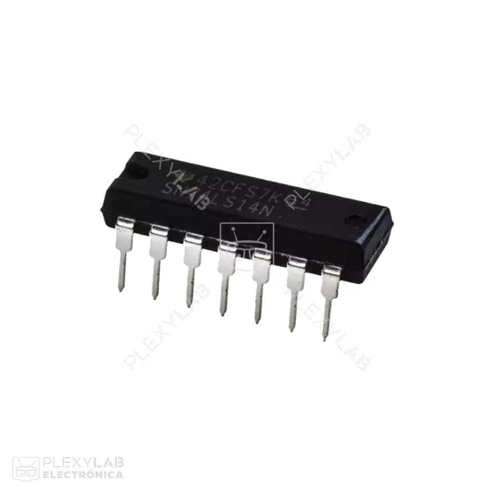 Circuito integrado 74LS14 Seis Inversore Schmitt Trigger