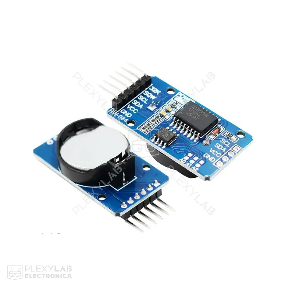 Módulo RTC DS3231 reloj en tiempo real I2C con pila | PLEXYLAB
