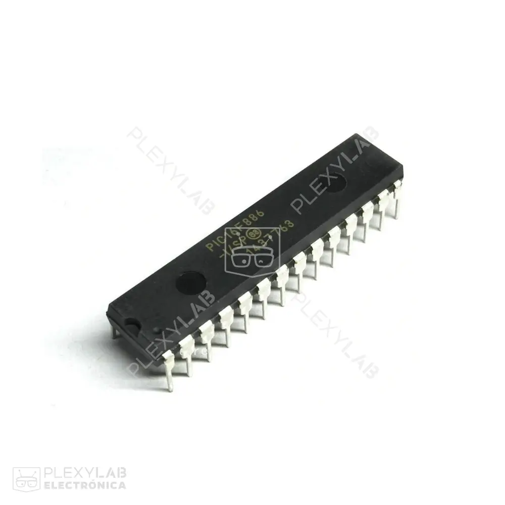 Microcontrolador PIC 16F886-I/SP, encapsulado DIP