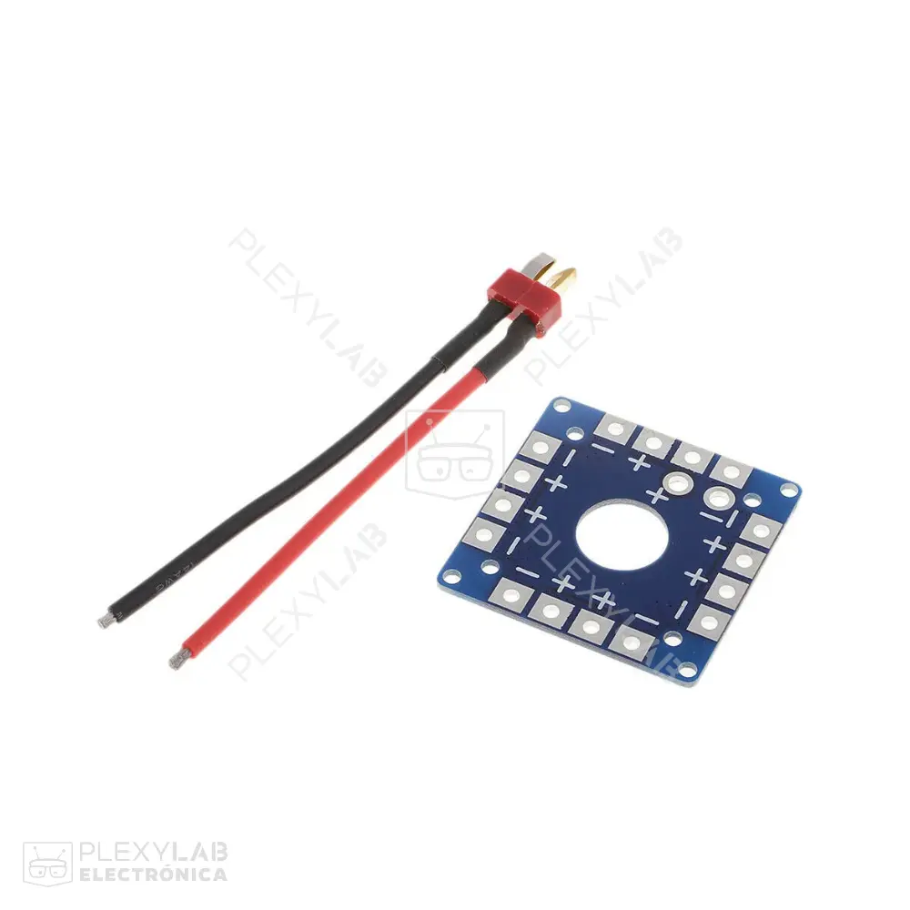 Placa de distribución de energía para ESC con conector T-Plug