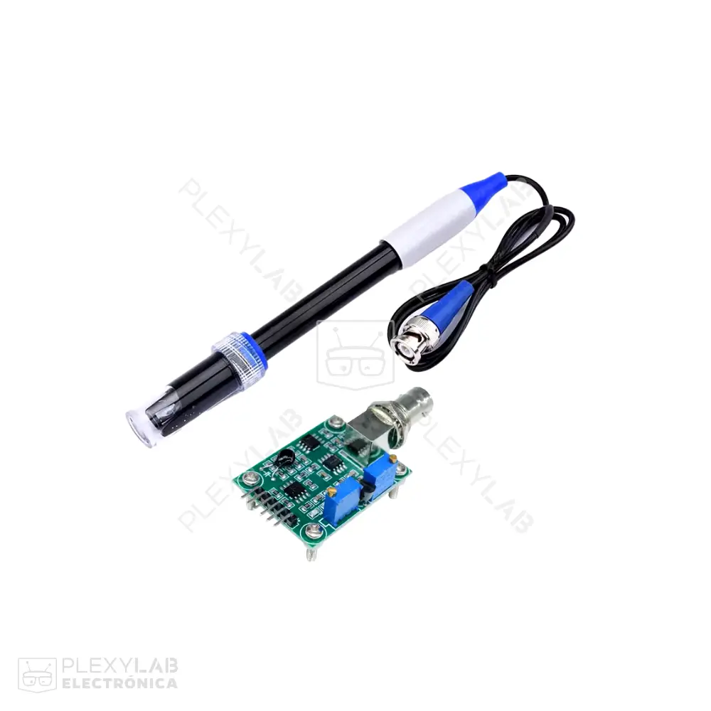 Módulo sensor de PH para líquido, incluye placa de control, sonda con conector BNC
