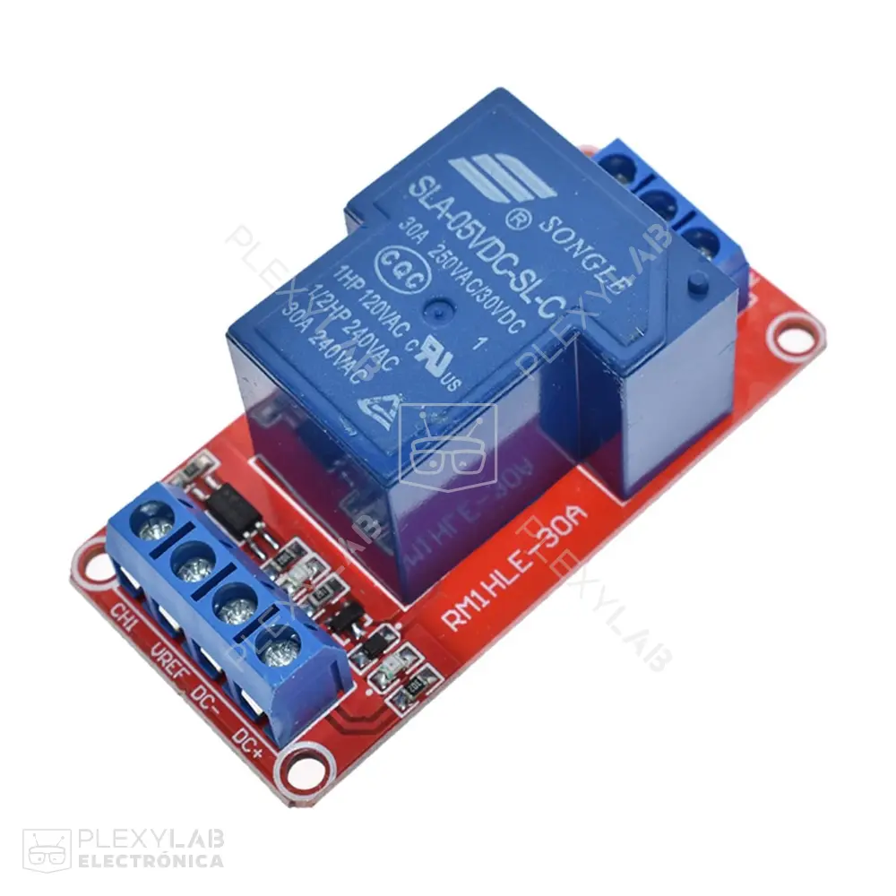 Módulo relé de 12V 30A de 1 canal con optoacoplador 