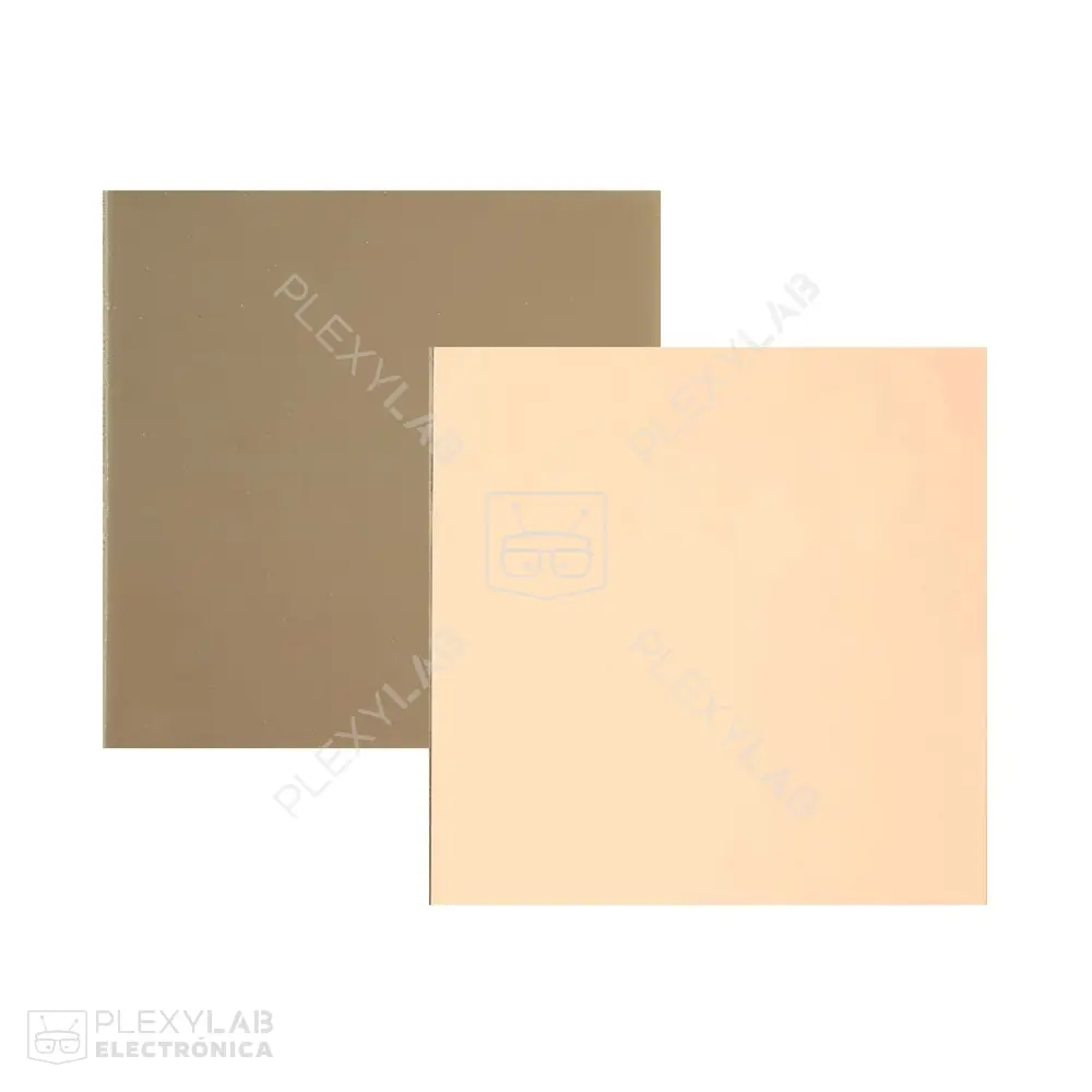 Tarjeta PCB de fibra de vidrio FR4 de 10x10 cm, con cobre a un solo lado